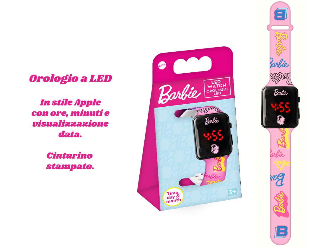 BARBIE OROLOGIO LEDCON SCHERMO DECORATO