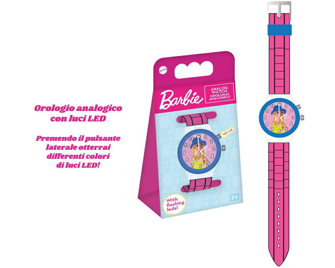 BARBIE OROLOGIO ANALOGICO CON LUCI LED