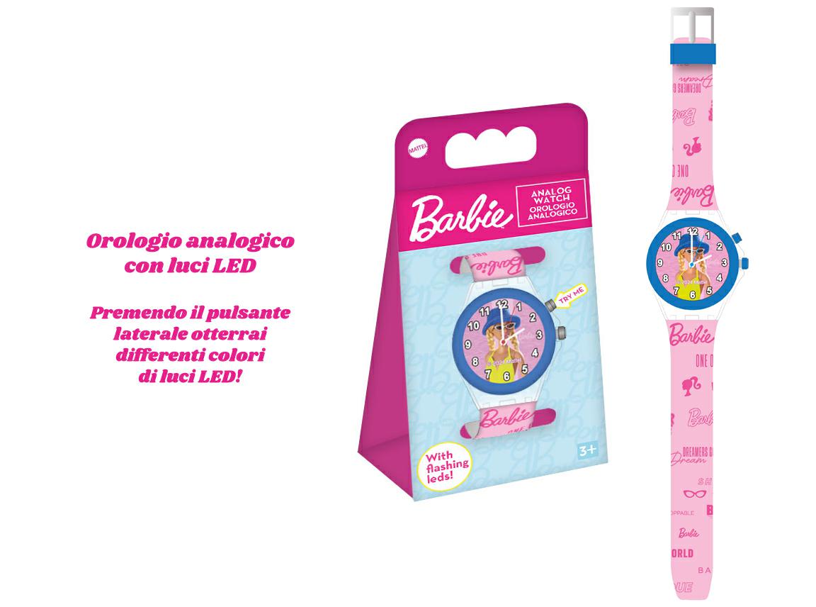 BARBIE OROLOGIO ANALOGICO CON LUCI LED