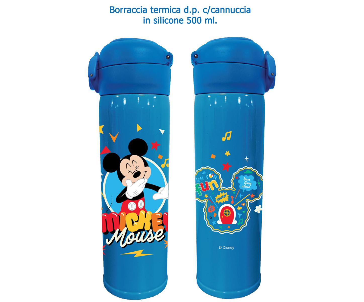 MICKEY BORRACCIA TERMICA C/CANNUCCIA SILICONE D.P. ml.500