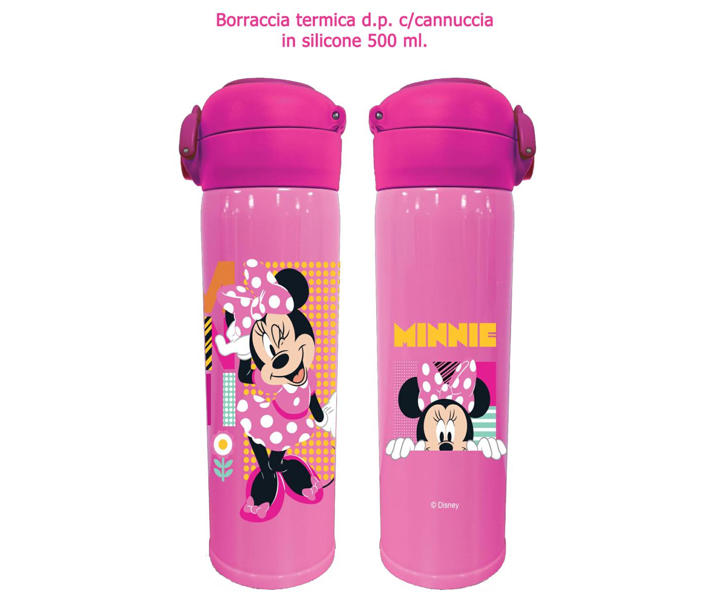 MINNIE BORRACCIA TERMICA C/CANNUCCIA SILICONE D.P. ml.500