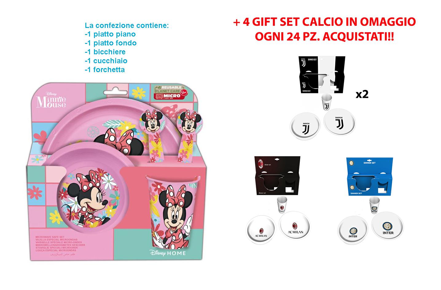 MINNIE SET 5 PZ. + GIFT SET CALCIO OMAGGIO