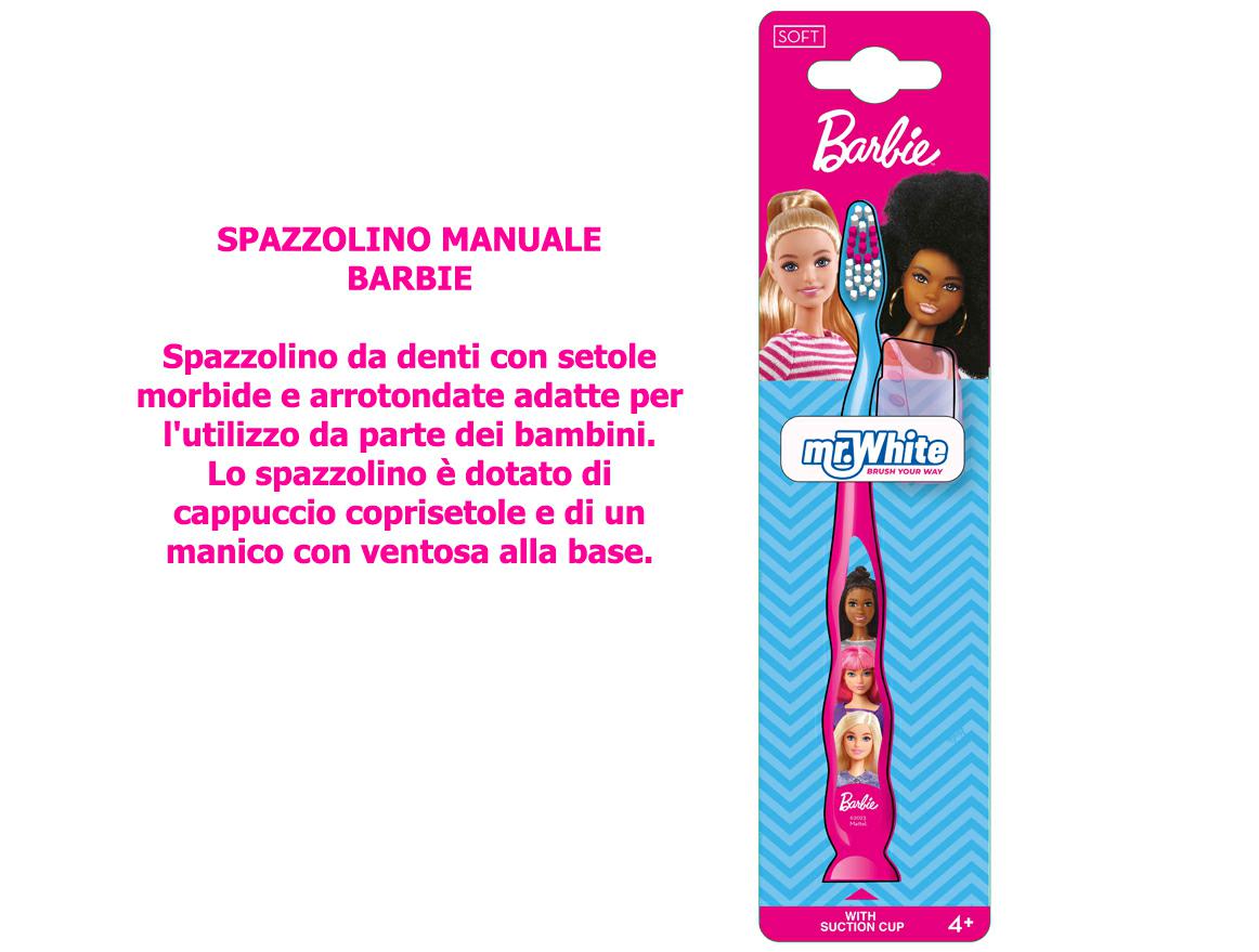 BARBIE DISPLAY 12 SPAZZOLINI DENTI C/VENTOSA