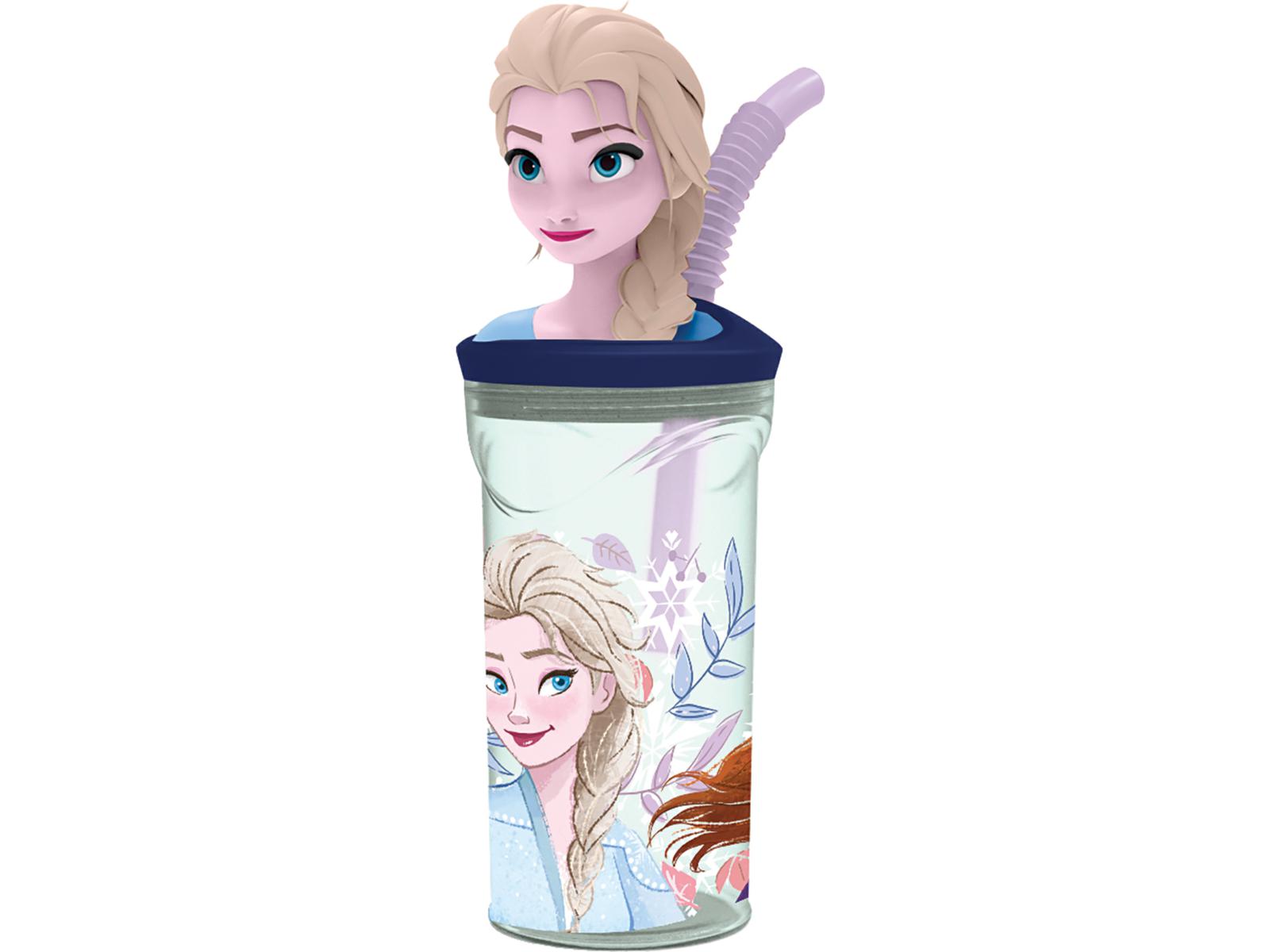 FROZEN 2 BICCHIERE C/CANNUCCIA 3D ECOZEN ML.360