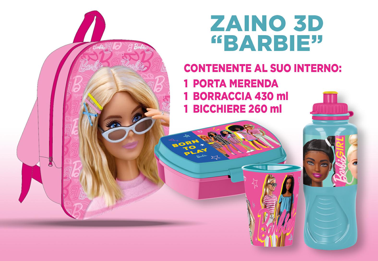 BARBIE ZAINETTO 3D cm.30 C/ACCESSORI