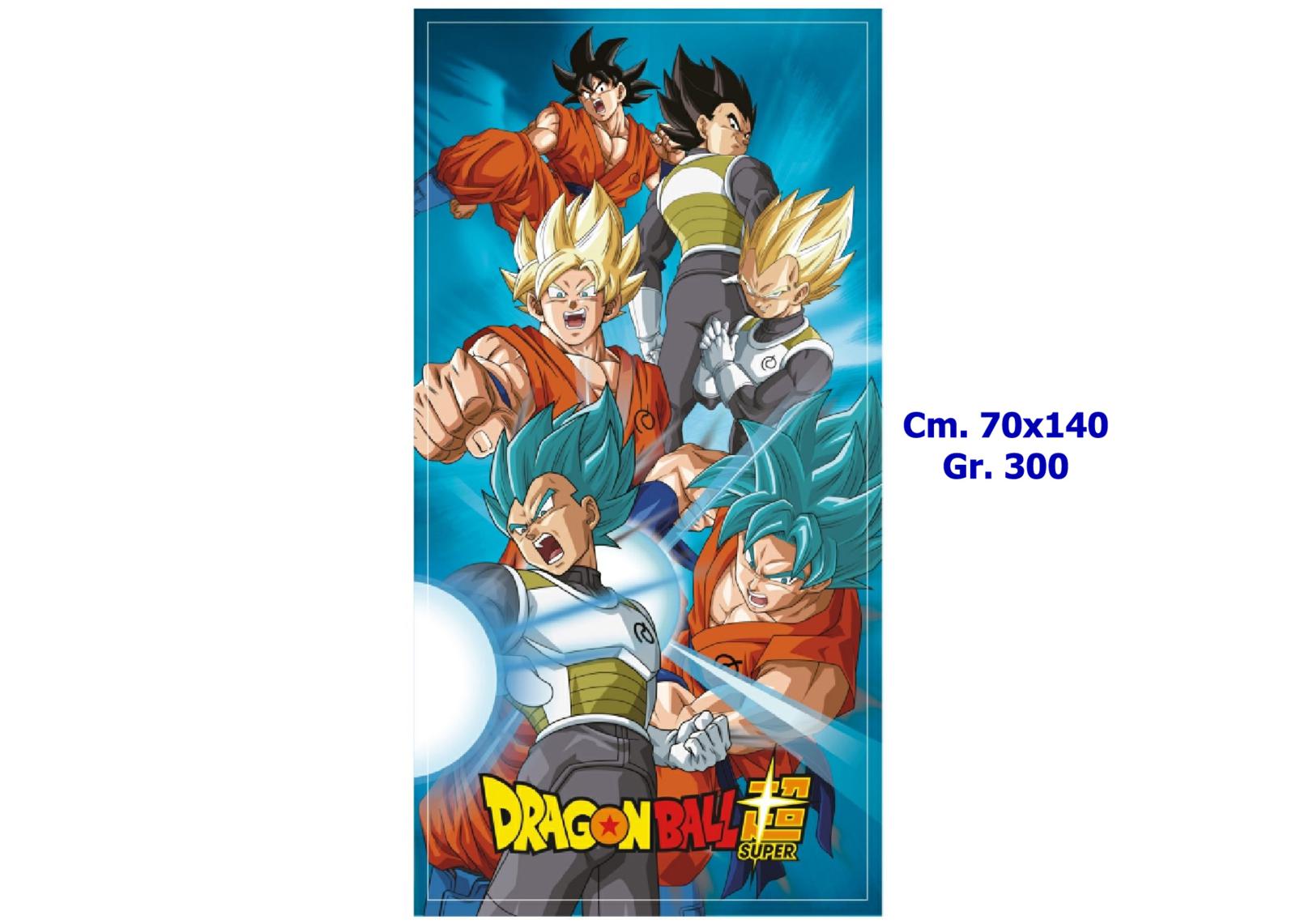 DRAGON BALL TELO MARE MICROFIBRA CM.70x140 gr.300