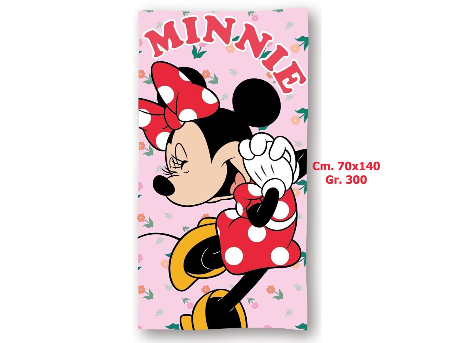 MINNIE TELO MARE MICROFIBRA CM.70x140 gr.300