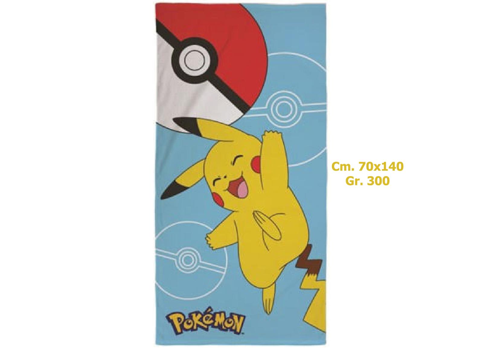 POKEMON TELO MARE MICROFIBRA CM.70x140 gr.300